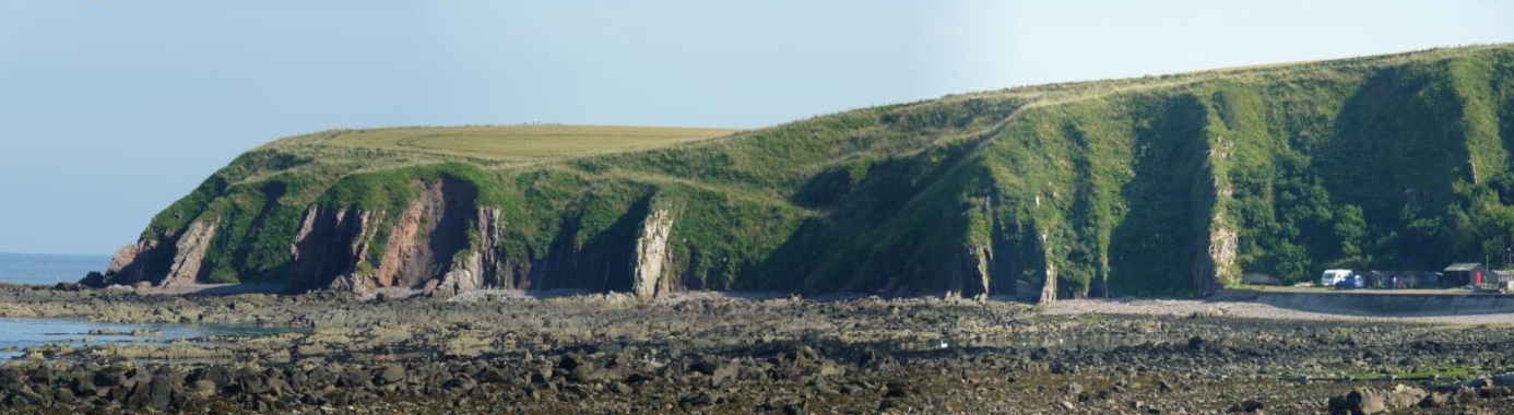 Burnmouth cliffs exposure