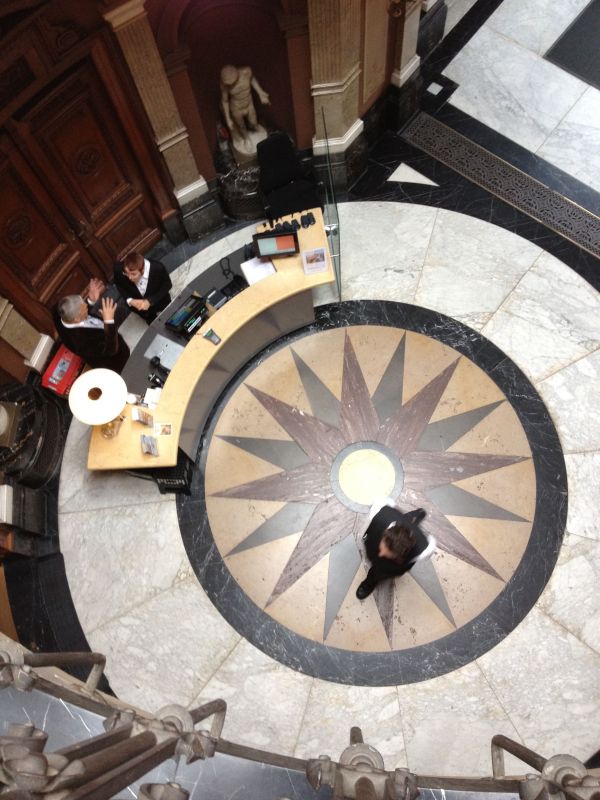 The Teylers Museum entrance lobby